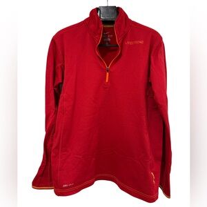 Nike Red Half-Zip Pullover